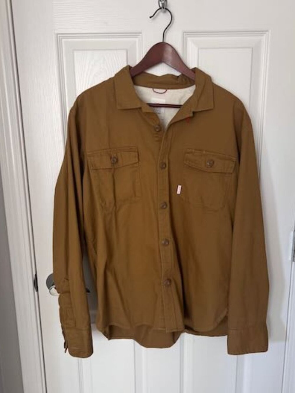Topo Designs Men's Twill Field Shirt  - Size: Large / Color: Khaki